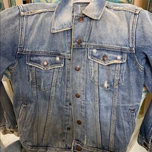 Jean jacket Abercrombie light and dark denim